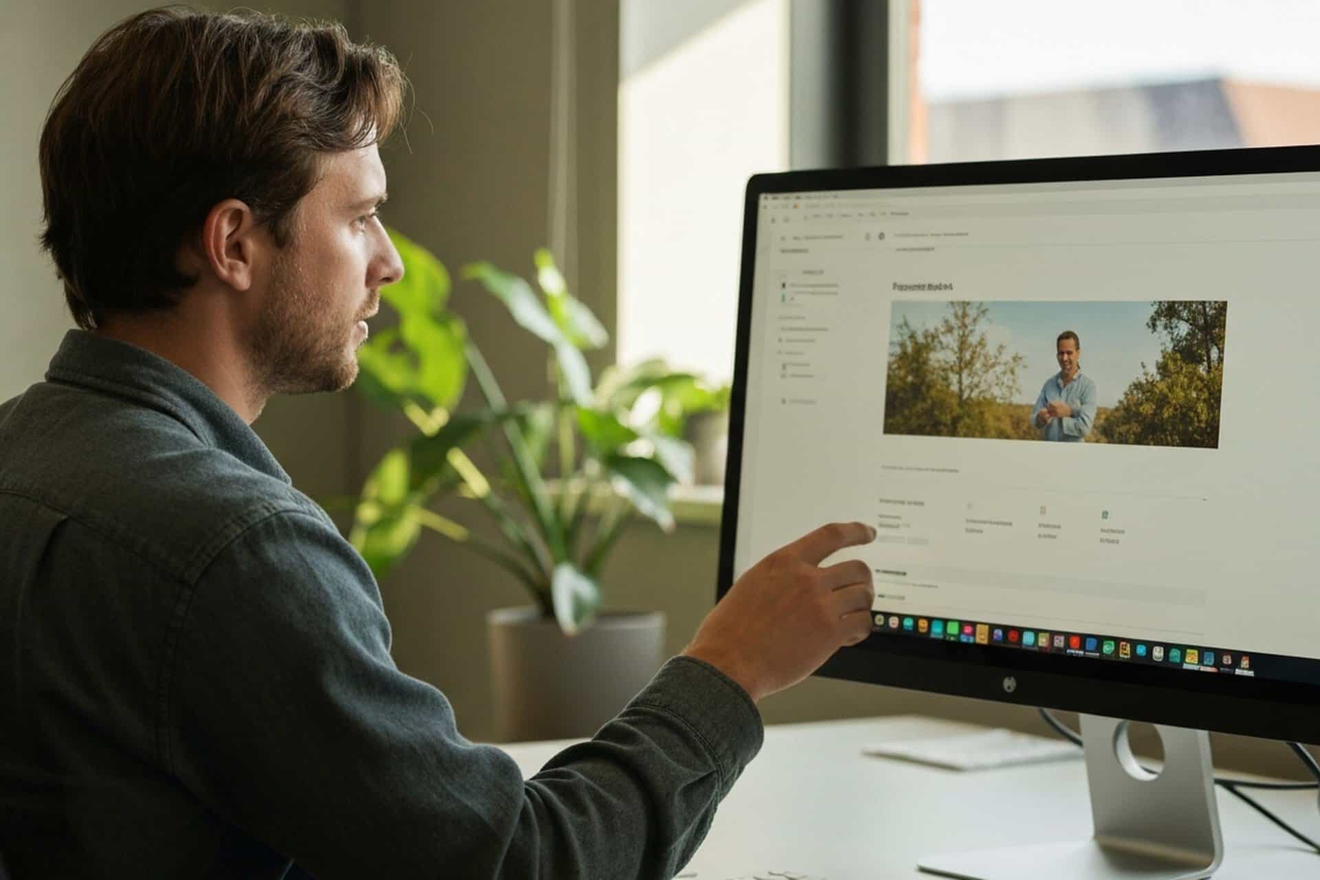 SharePoint intranet user experience in a modern office
